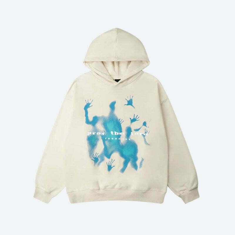 Blue Souls Hoodie - Y2K Style Cute Dark Souls Sweatshirt for Trendy Retro Outfits