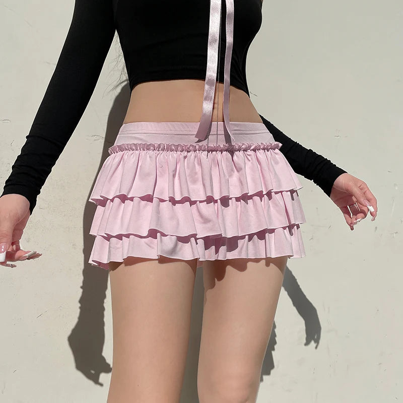 Coquette Layered Bow Mini Skort - Trendy Y2K Fashion for Stylish Outfits and Parties