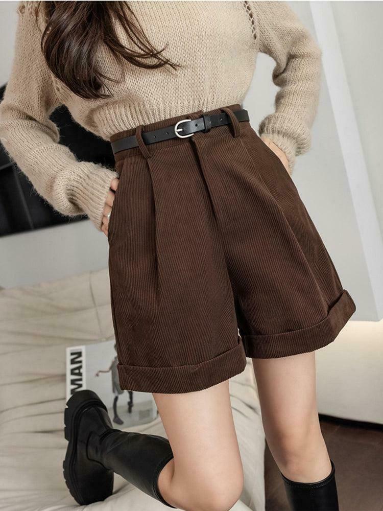 Dark Academia High Waist Shorts - Trendy Y2K Fashion for a Stylish Look