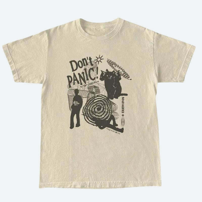 Don't Panic Tee - Y2K Style Clothing for Men | Cyber Grunge & Pastel Outfits