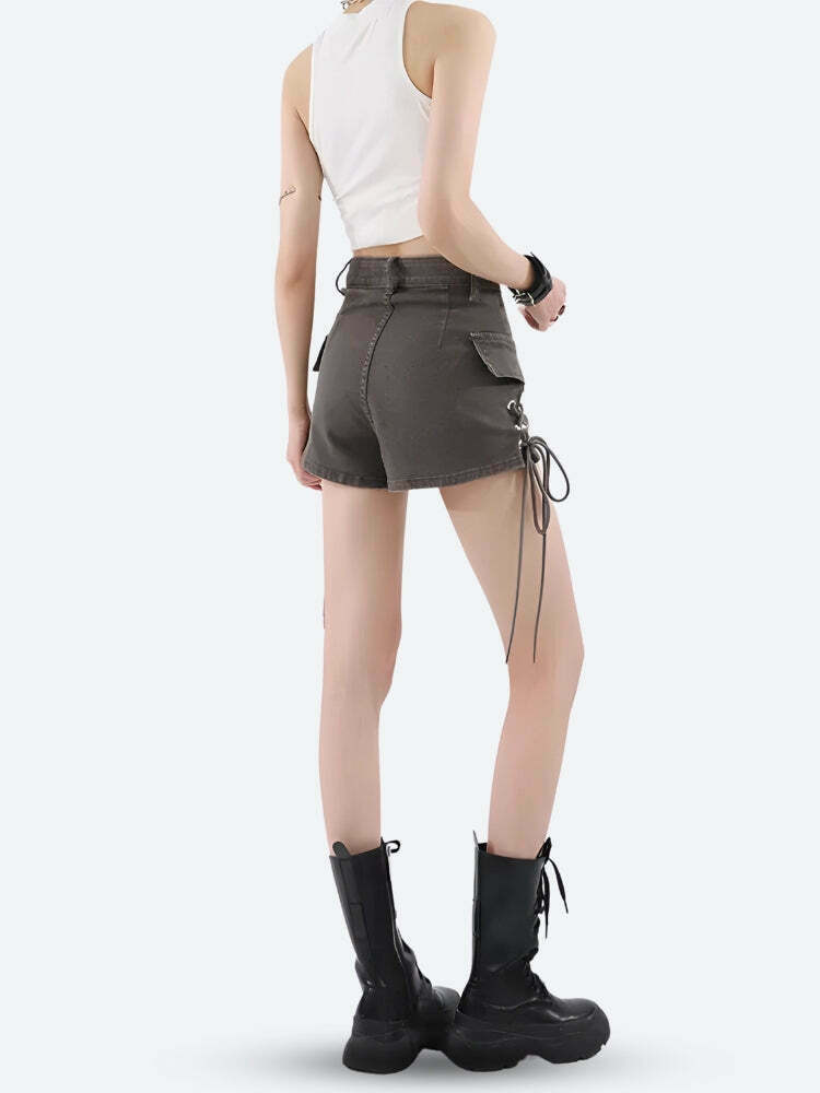 Fairy Grunge Cargo Shorts - Trendy Y2K Fashion for a Stylish Korean Look