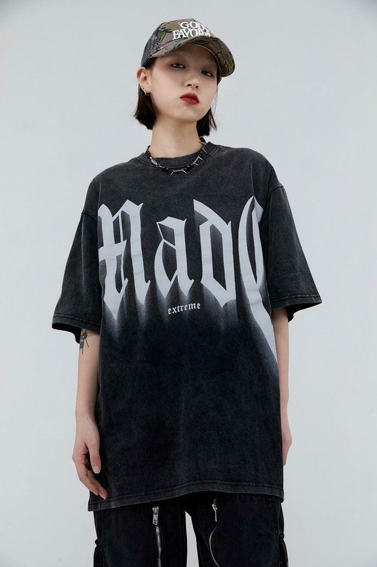 Grunge Made Extreme Tee - Trendy Korean Y2K Fashion for a Bold Street Style Look