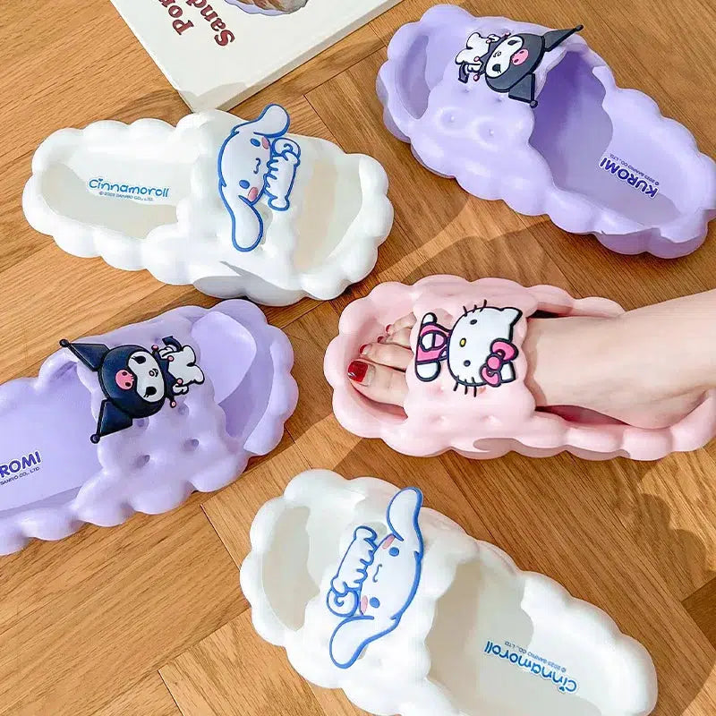 Hello Kitty Cloud Slippers - Y2K Style Footwear for Trendy Fashion Enthusiasts