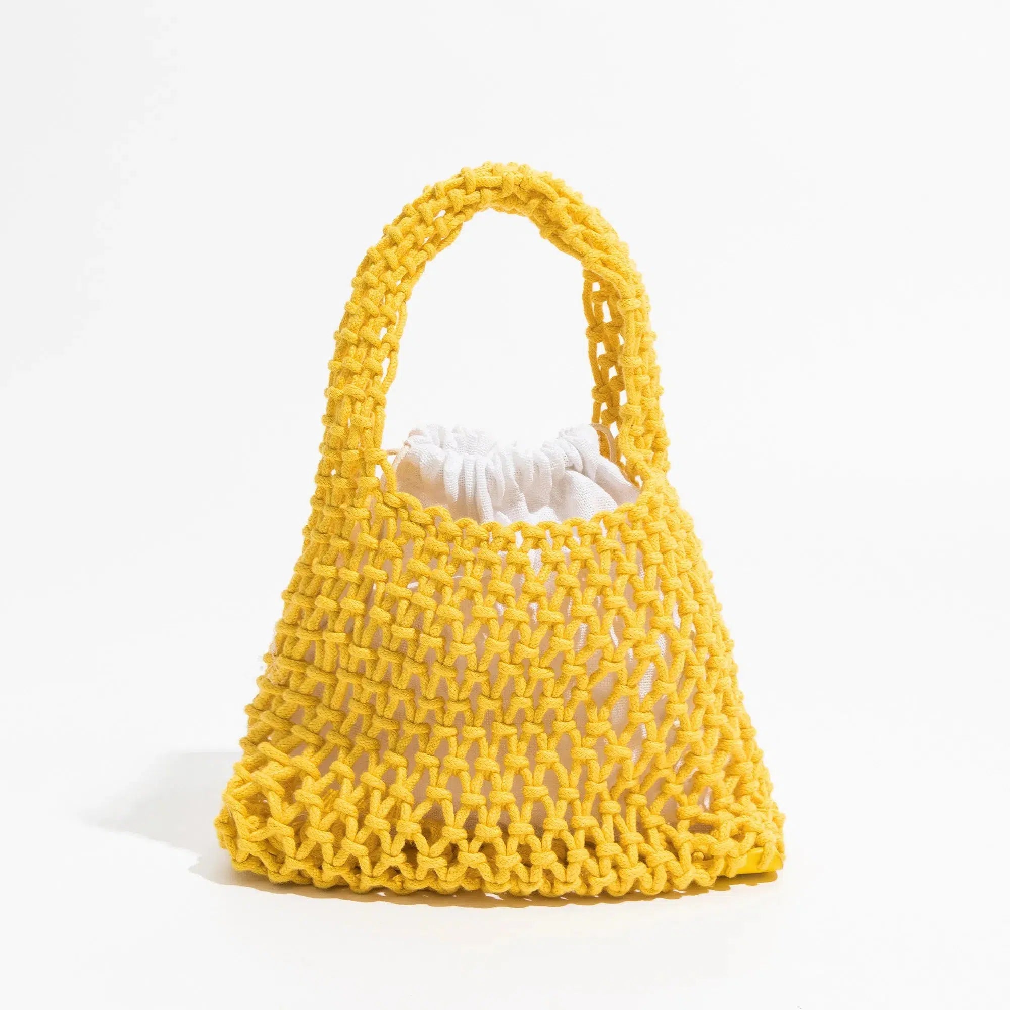 Indie Smiley Flowers Crochet Bag - Trendy Y2K Fashion Accessory for a Stylish Look