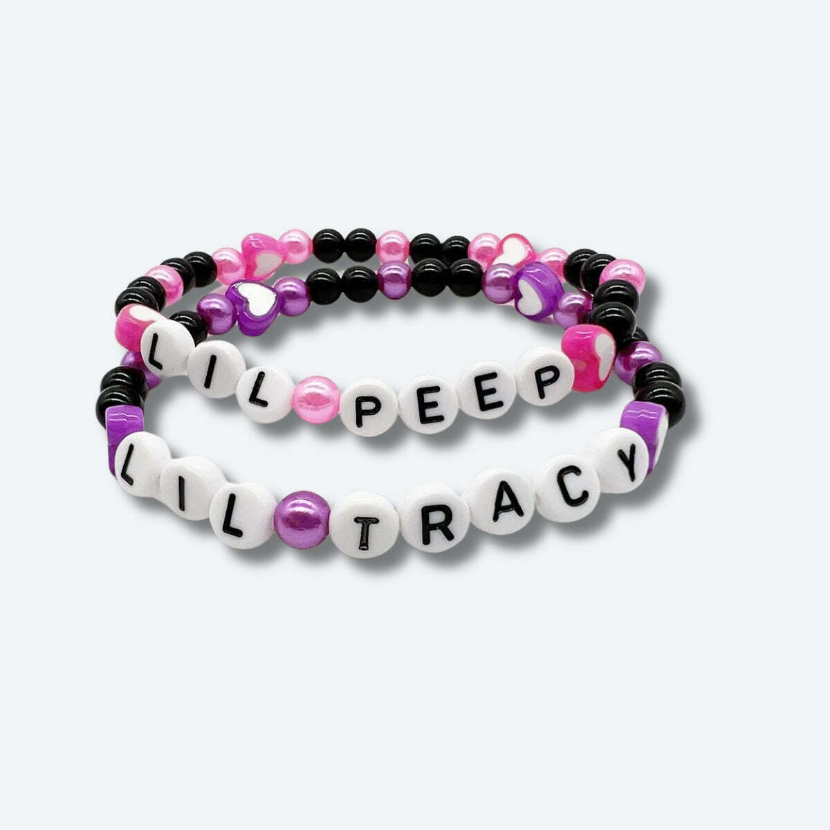 Lil Peep & Tracy Y2K Charm Bracelet with Gummy Bear & Strawberry Charms - Trendy Coquette Style