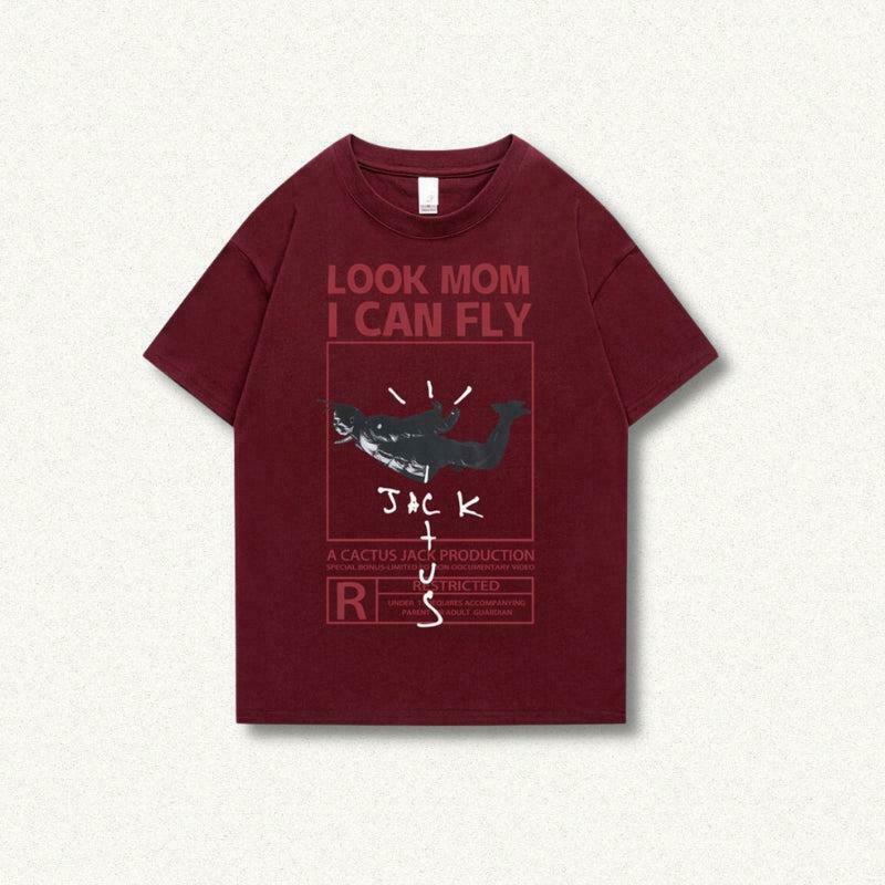 Look Mom I Can Fly Tee - Trendy Y2K Clothing for Men | Stylish Fly Tee for Retro Vibes