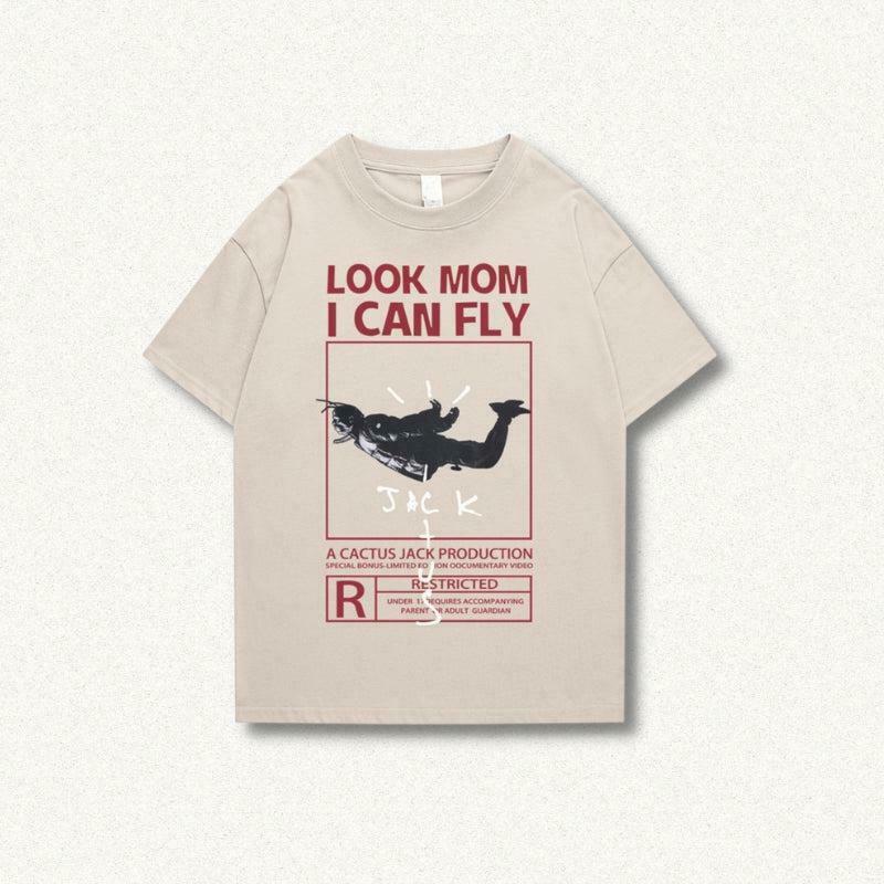 Look Mom I Can Fly Tee - Trendy Y2K Clothing for Men | Stylish Fly Tee for Retro Vibes