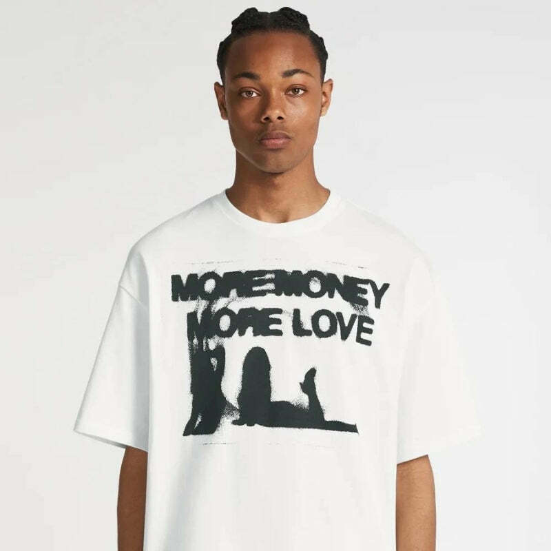 More Money More Love Tee - Trendy Y2K Clothing for Men | Stylish Money Graphic Tee