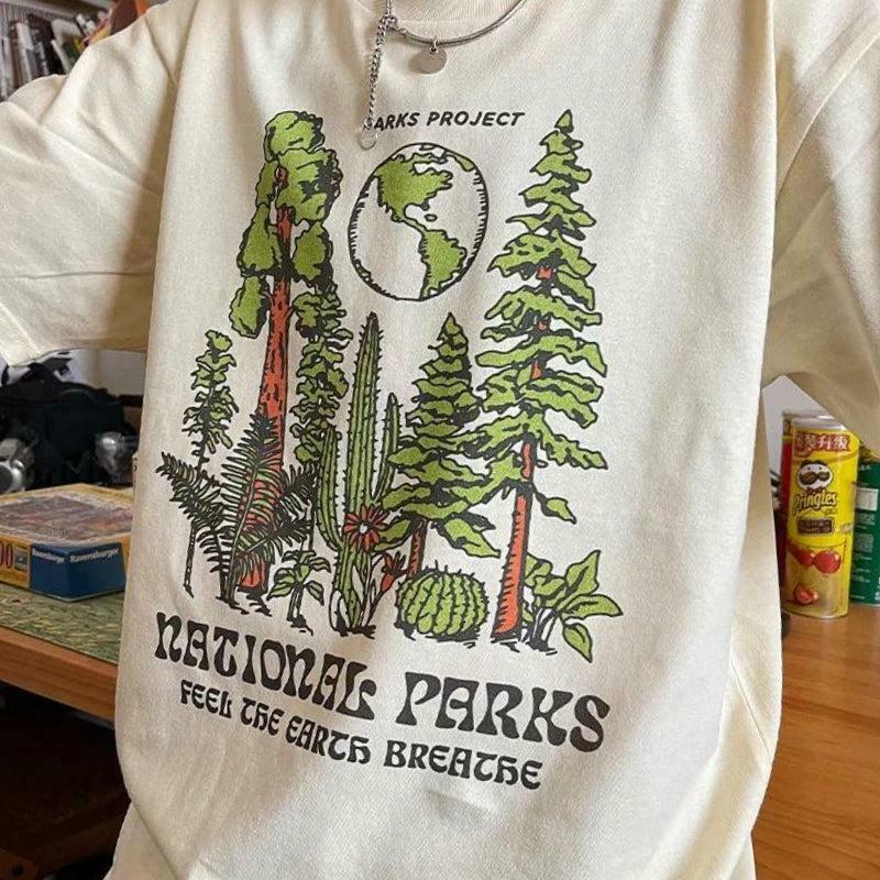 National Parks Tee - Y2K Style Grunge T-Shirt for Trendy Aesthetic Outfits