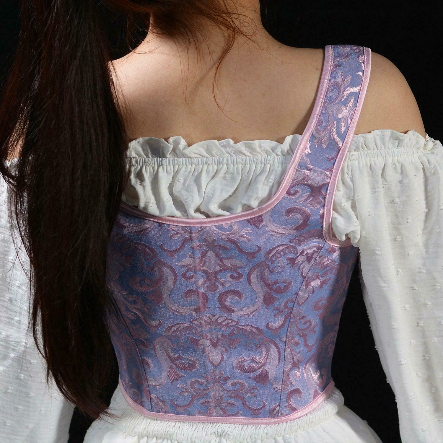 Ribbon Detailed Lace Corset Top - Y2K Style Clothing for a Fairy Tale Look