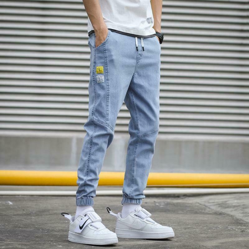 Slim Fit Jogger Jeans for Trendy Y2K Fashion Enthusiasts - Korean & Asian Styles