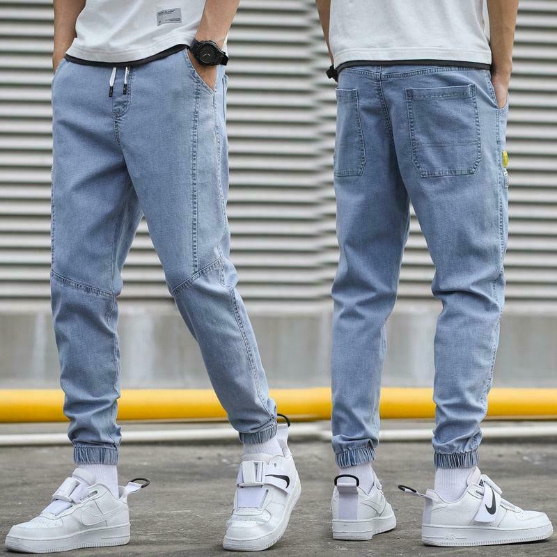 Slim Fit Jogger Jeans for Trendy Y2K Fashion Enthusiasts - Korean & Asian Styles