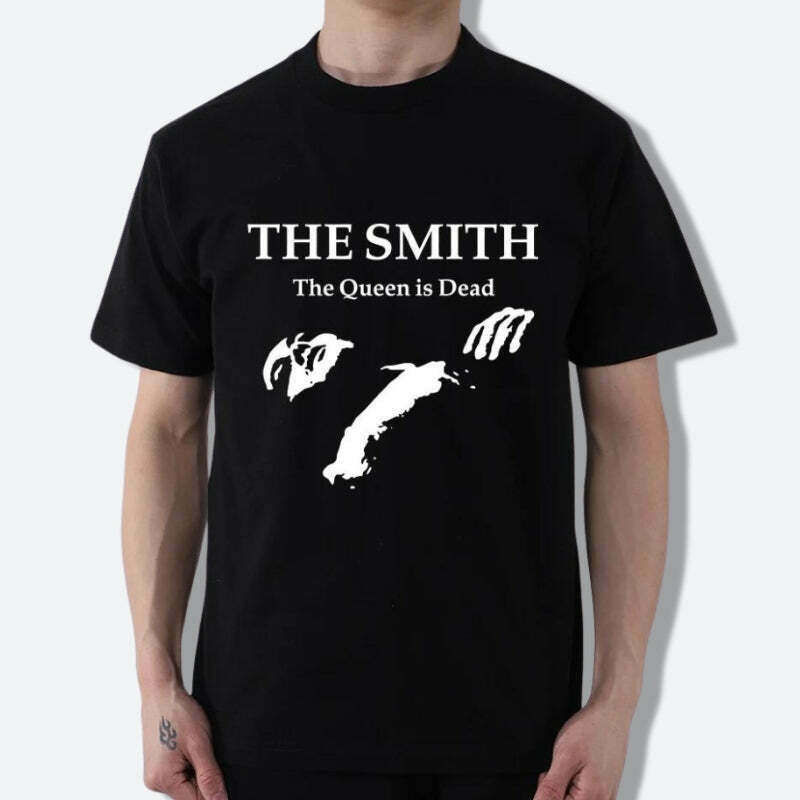 Smiths Graphic Tee - Trendy Y2K Clothing for Men | Vintage Style Smiths T-Shirt