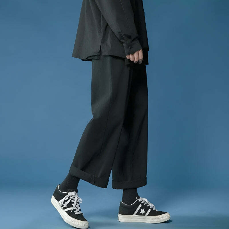 Soft Boy Casual Straight Leg Pants - Y2K Style Clothing for Men, Trendy Spring Outfits