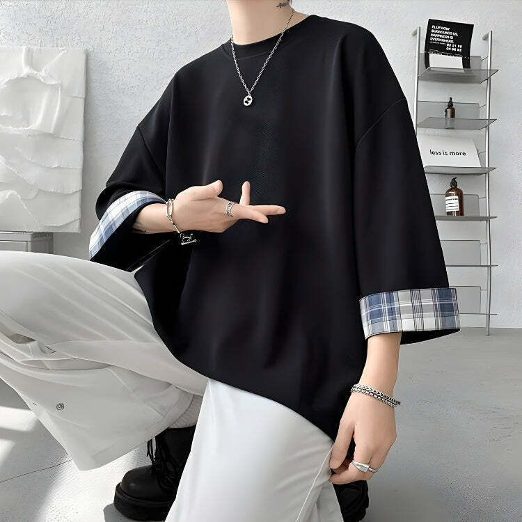 Soft Boy Oversized Detailed Tee - Y2K Fashion for Men, 2000s Style Clothing & Outfits