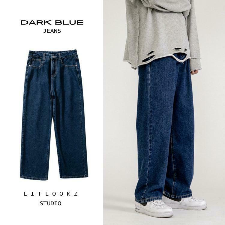 Soft Boy Washed Baggy Jeans for Kids - Y2K Style Low Rise Graphic Denim with Stars