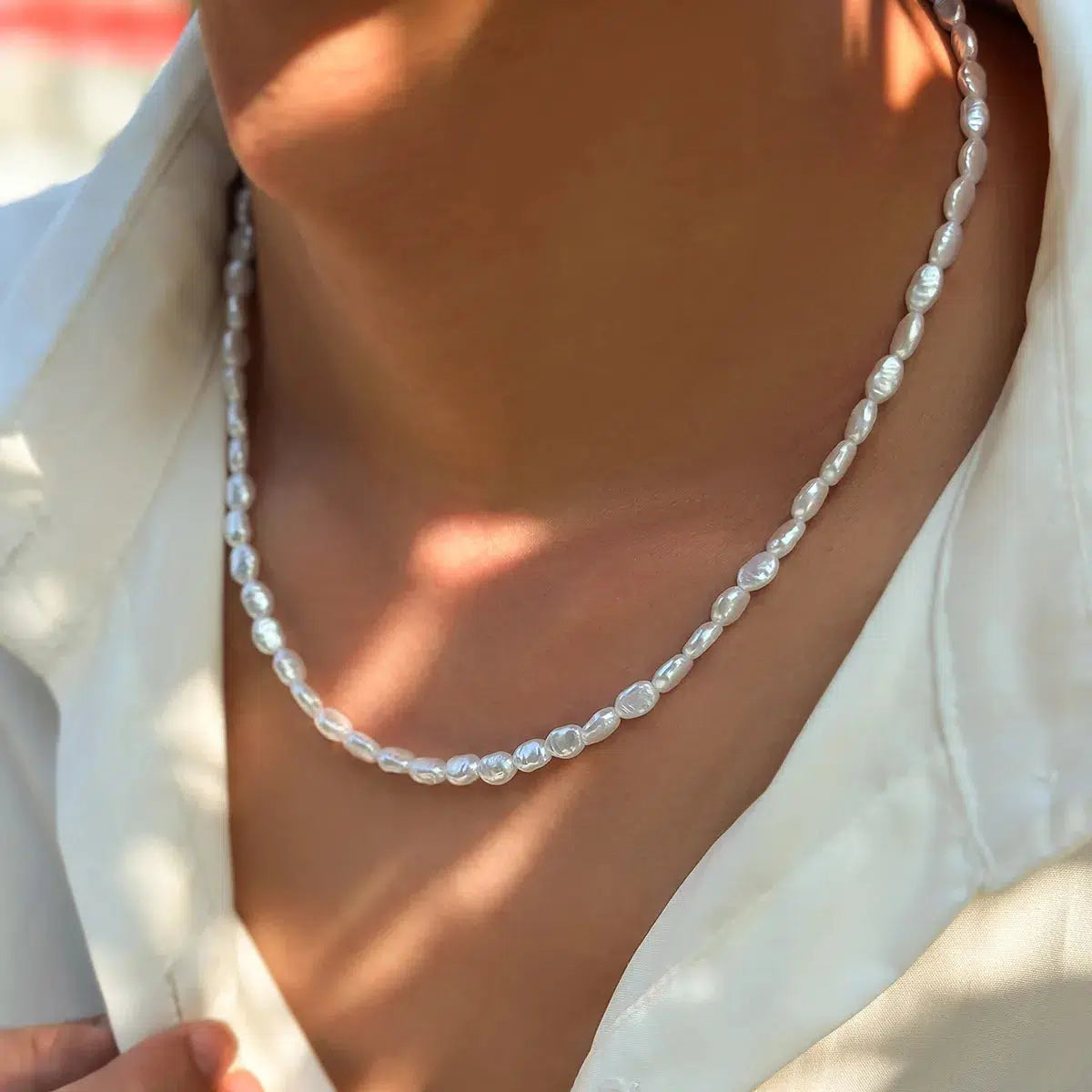 Stunning Baroque Pearl Necklace - Trendy Y2K Jewelry for a Chic Look