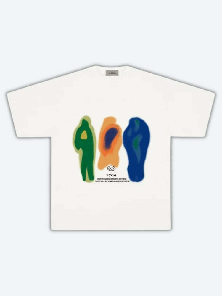 Trendy Aura Graphic Tee - Embrace Korean Y2K Fashion with Stylish Asian Aesthetic