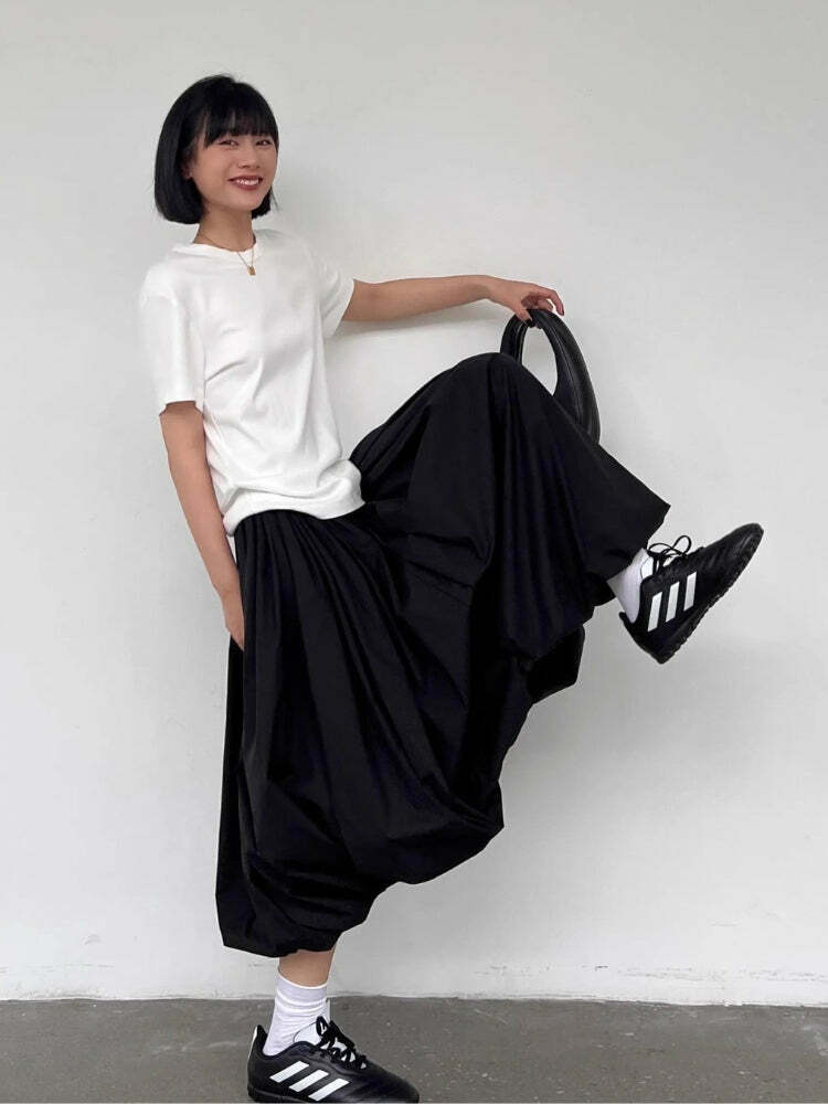 Trendy Bubble Midi Skirt - Y2K Inspired Fashion for a Stylish Look