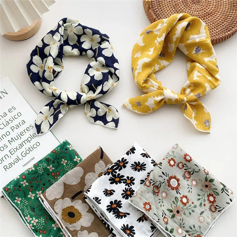 Trendy Floral Bandana - Embrace Korean Y2K Fashion with Stylish Accessories