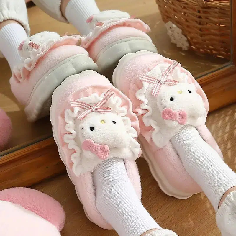 Trendy Hello Kitty Slippers for Y2K Fashion Lovers - Perfect for Pink and Cyber Outfits