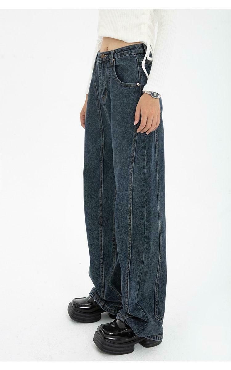 Trendy High Waisted Wide Leg Jeans for Y2K Style Enthusiasts - Perfect for Any Occasion