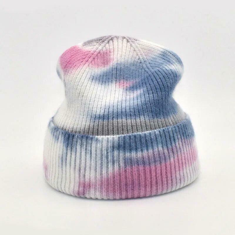 Trendy Indie Tie Dye Beanie - Y2K Fashion Must-Have for Korean and Asian Styles