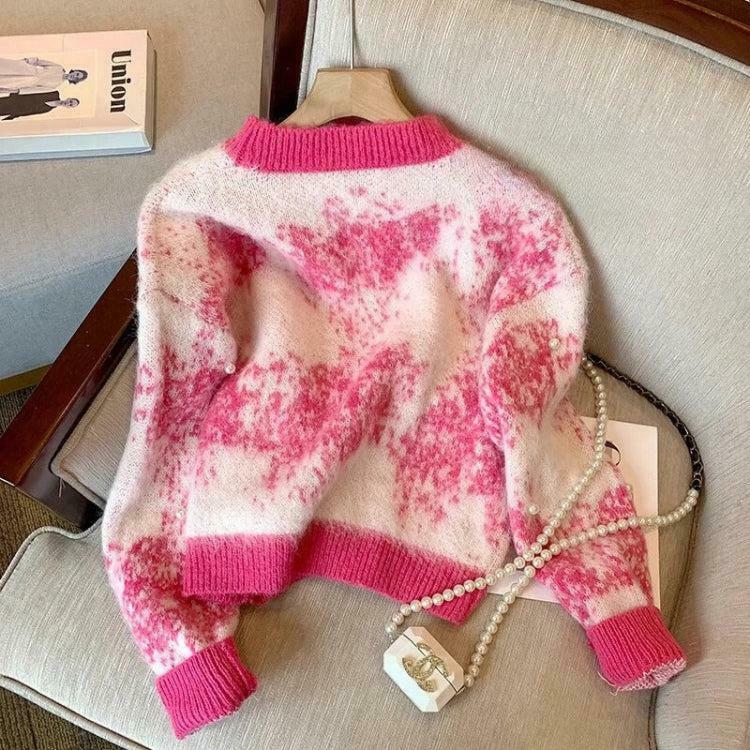 Trendy Pearl Beaded Soft Touch Knitted Sweater - Y2K Fashion Essential for 2025 Outfits