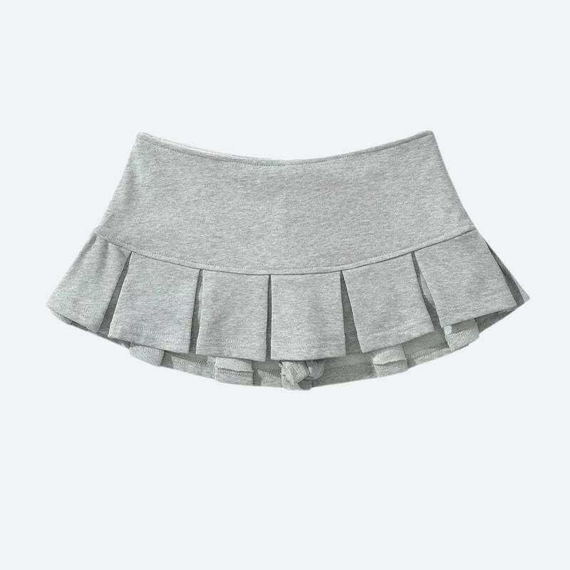 Trendy Pleated Micro Mini Skort for Y2K Style Outfits - Perfect for Grunge and K-Pop Fashion