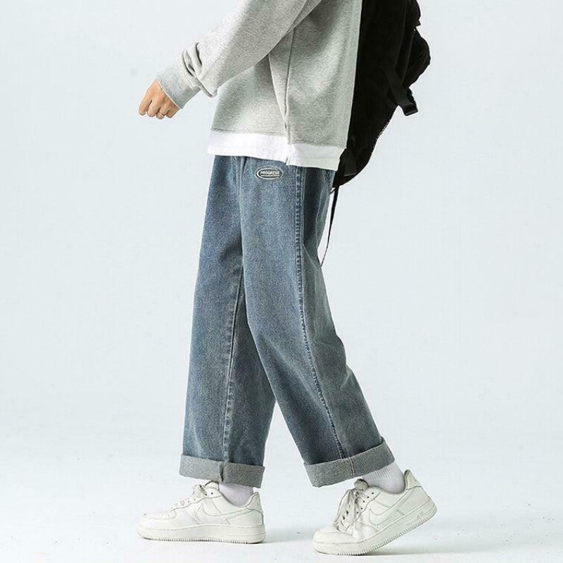 Trendy Soft Boy Baggy Jeans for Kids - Y2K Style with Stars & Graphic Designs