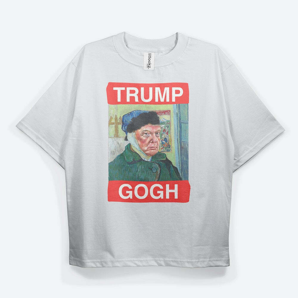 Tr*mp Gogh' Tee: Trendy Y2K Fashion Inspired Trump Tee for Stylish Korean & Asian Looks