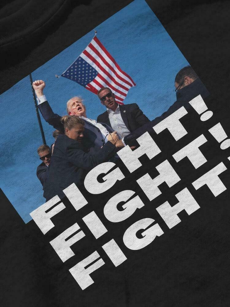 Trump Fight Tee - Y2K Clothing for Men | Trendy Vintage Style Trump T-Shirt