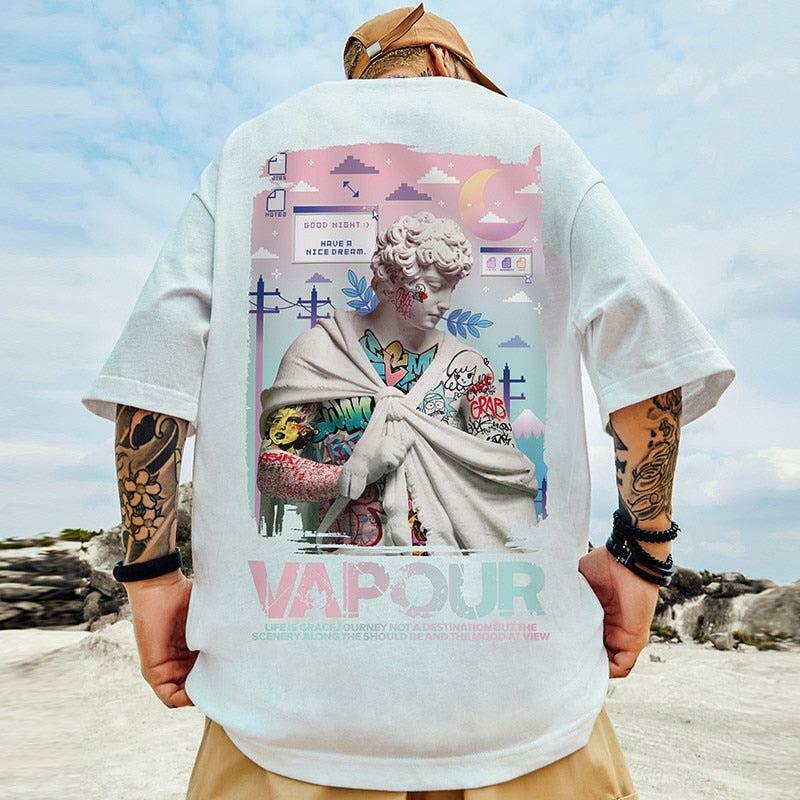 Vapour Aesthetic Tee - Y2K Grunge Fashion for Men | Trendy 2000s Scene Outfits