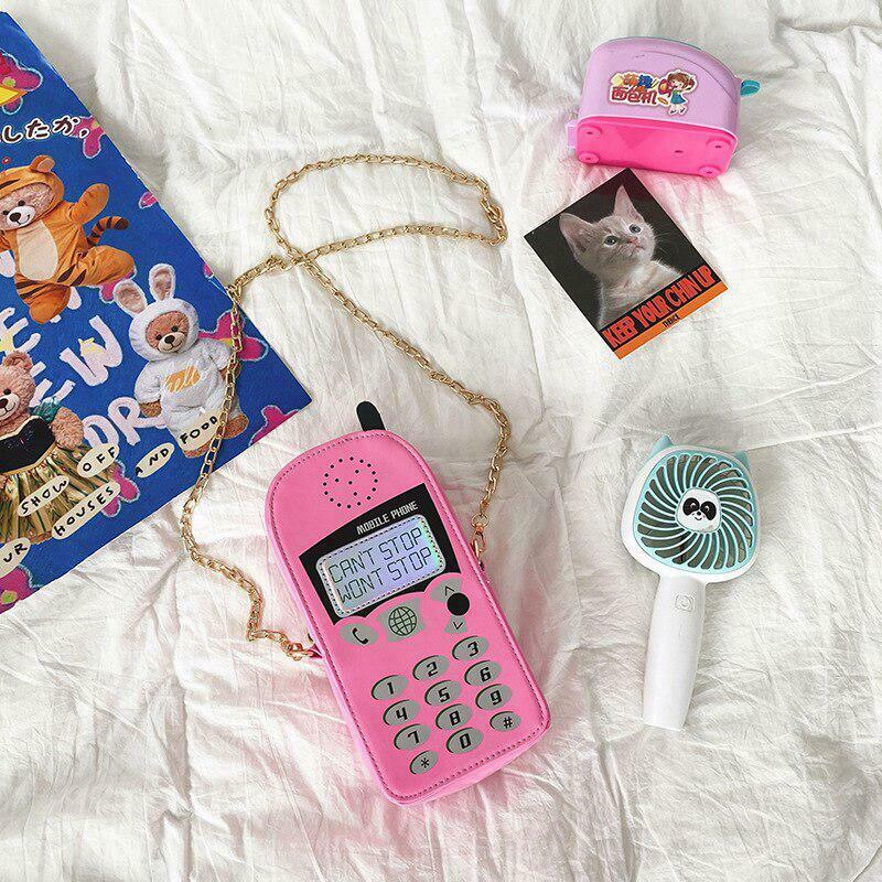 Weirdcore Retro Mobile Phone Handbag - Y2K Fashion Accessory for Trendy Outfits