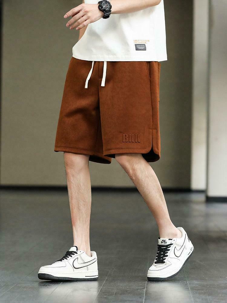 Y2K Oversized Sweatshorts with Drawstring Waist - Trendy Streetwear for Men