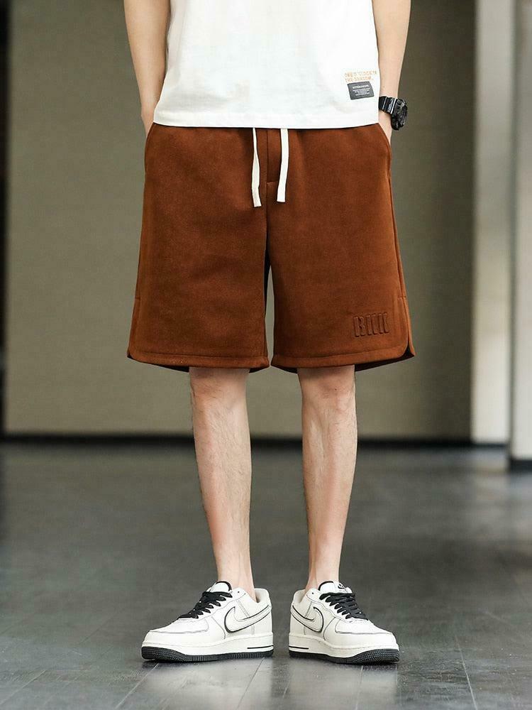 Y2K Oversized Sweatshorts with Drawstring Waist - Trendy Streetwear for Men