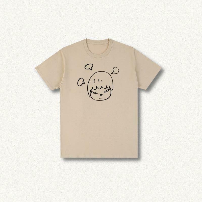 Yoshitomo Nara Y2K Tee for Men - Trendy Graphic T-Shirt Inspired by Nara's Art