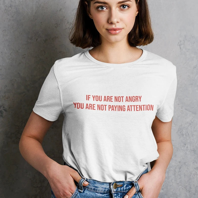 You're Not Paying Attention Tee - Trendy Korean Y2K Fashion for a Stylish Look