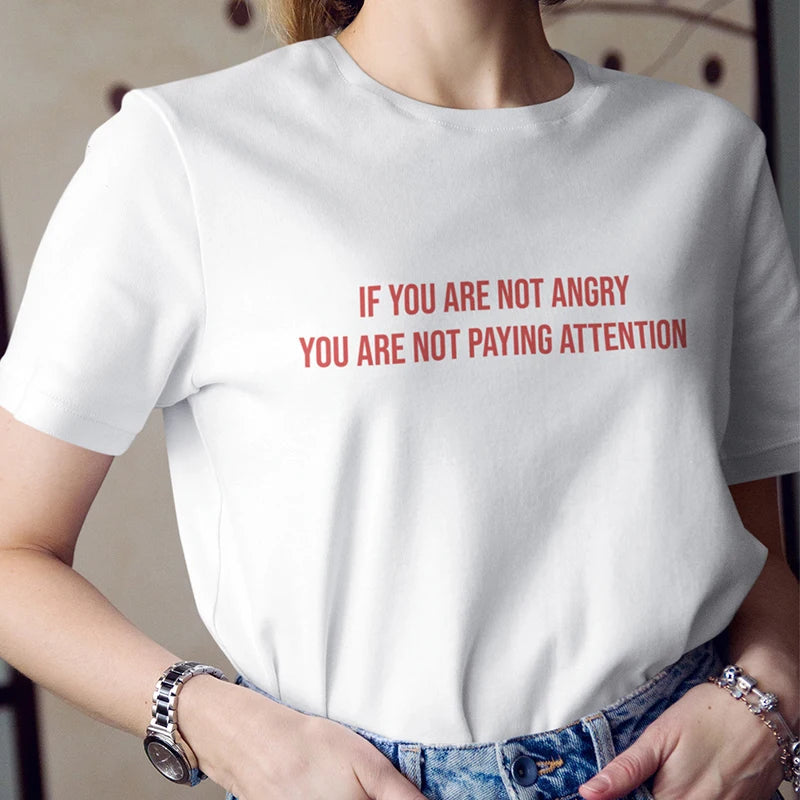 You're Not Paying Attention Tee - Trendy Korean Y2K Fashion for a Stylish Look